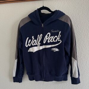 Women's Reno State Wolfpack Navy Zip Up Hoodie collegiate size S